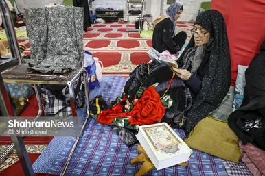 گزارش تصویری | اعتکاف مادر و فرزندی در مشهد