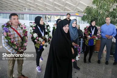 مراسم استقبال از قهرمانان نوجوان بدمینتون آسیا