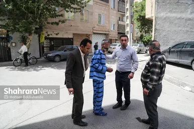 گزارش تصویری | بازسازی صحنه قتل در خیابان شهید کریمی مشهد