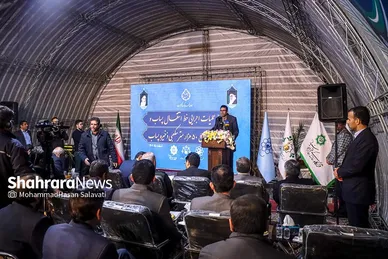 آغاز عملیات اجرایی خط انتقال و احداث مخزن ۵۰ هزار متر مکعبی ذخیره پساب در میدان آزادگان مشهد