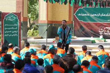 آئین مردمی بدرقه کاروان خادمان اربعین حسینی