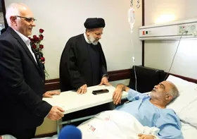 عیادت سرزده رئیسی از جانبازان دفاع مقدس