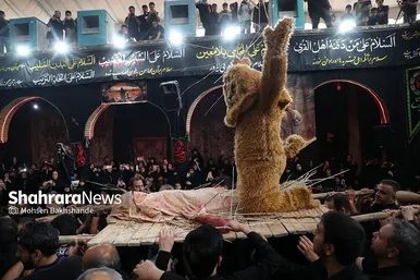 مراسم عزاداری روز دوازدهم محرم در حسینیه کرمانی‌های مشهد