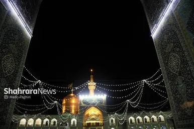 گزارش تصویری | چراغانی حرم مطهر رضوی
