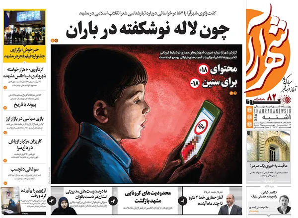 صفحه نخست روزنامه‌های کشور - یکشنبه ۱۲ بهمن ۱۳۹۹