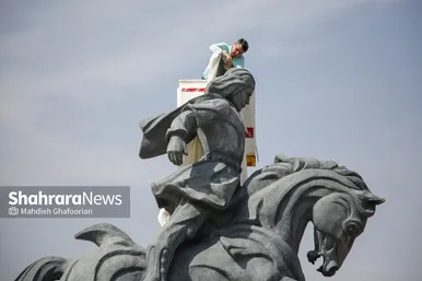 آیین رونمایی از یادمان «گذرسیاوش از آتش»
