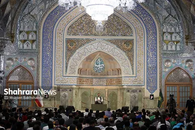مراسم مناجات شب‌های ماه مبارک رمضان در حرم مطهر رضوی