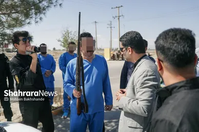 گزارش تصویری | بازسازی صحنه قتل در جاده شهرک صنعتی فردوسی مشهد