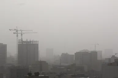  «مشهد» غرق در گرد و غبار شدید