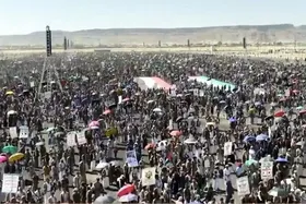 راهپیمایی گسترده یمنی&zwnj;ها در حمایت از ملت فلسطین