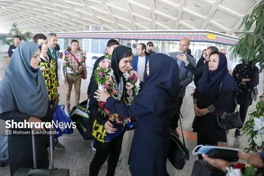 مراسم استقبال از قهرمانان نوجوان بدمینتون آسیا