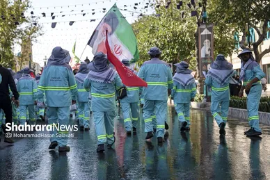 گزارش تصویری | آیین اذن خدمت کاروان خدام الحسین (ع) شهرداری مشهد