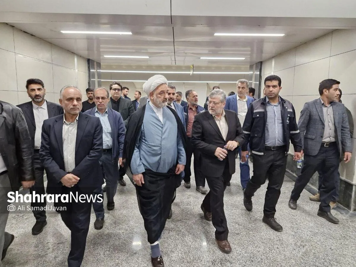 بازدید بازرس کل خراسان رضوی و شهردار مشهد مقدس از پروژه خط ۳ مترو مشهد