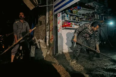 منازل سیل‌زده محله سیدی مشهد
