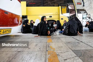 گزارش تصویری | موج بازگشت زائران از مشهد در پایانه مسافربری امام رضا(ع)