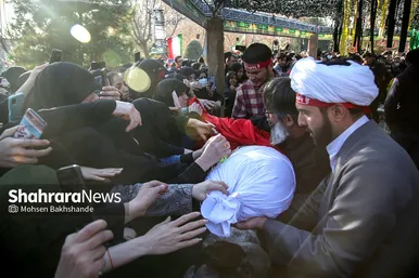 مراسم تشییع و تدفین شهید گمنام در دانشگاه فردوسی مشهد