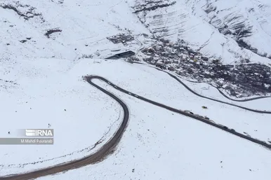 ایران زیباست | بارش برف در جاده چالوس