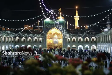 گزارش تصویری | حرم امام هشتم در شب میلاد امام علی(ع)
