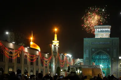  مراسم تحویل سال 1401 در حرم مطهر رضوی