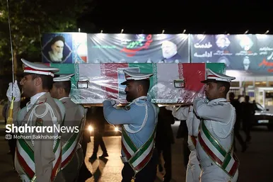 عکس‌های استقبال از پیکر شهید امیر عبداللهیان در مشهد (۳ خرداد ۱۴۰۳)