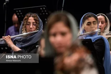 عکس‌هایی از تمرین ارکستر سمفونیک تهران