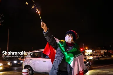 شادی مردم مشهد پس از صعود تیم ملی ایران به جام جهانی 2022