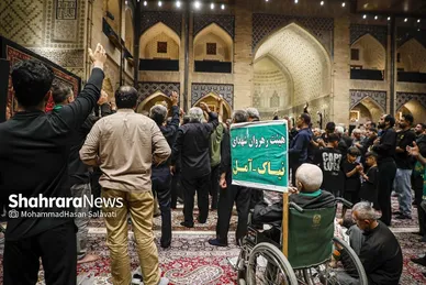 گزارش تصویری | «حسینیه حرم»، عزاداری سنتی اقوام استان‌های مختلف در حرم مطهر رضوی