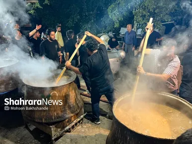 گزارش تصویری | توزیع شله نذری همزمان با شهادت امام حسن عسکری(ع) در مشهد