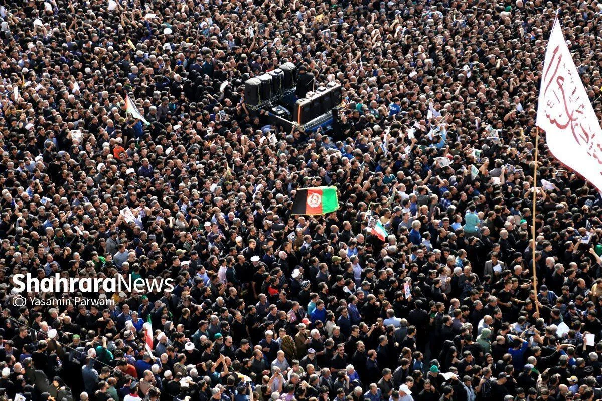 ۱۰۰هزار مهاجر افغانستانی در مراسم وداع با رئیس جمهور در مشهد شرکت کردند