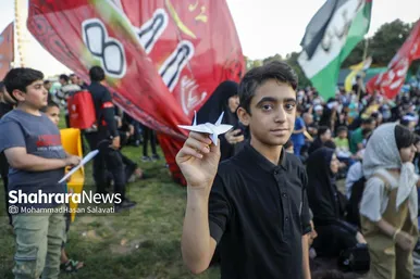 گزارش تصویری | اجتماع بزرگ کودکان و نوجوانان مشهدی در یادبود شهدای کودک و نوجوان ایرانی حمله رژیم صهیونی