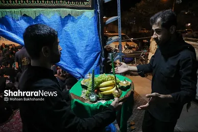 آیین سینی گردانی حضرت قاسم علیه السلام در شب هشتم محرم