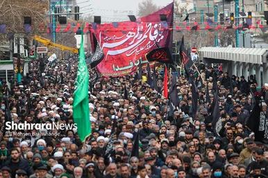 تشییع پیکر مطهر ۱۰ شهید گمنام در مشهد