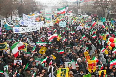 راهپیمایی 22 بهمن در مشهد