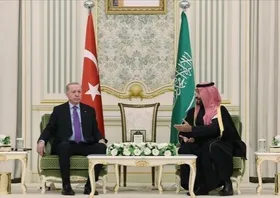 اردوغان با بن سلمان در ریاض دیدار کرد