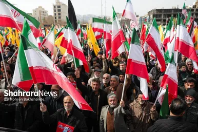 گزارش تصویری | راهپیمایی روز قدس ۱۴۰۴ در مشهد-۱