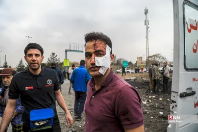 عکس| تصاویر دردناک از حمله موشکی دشمن به اتوبان شهید باقری تهران