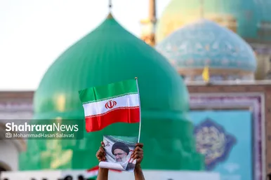 سخنرانی رئیس جمهور منتخب در حرم مطهر رضوی