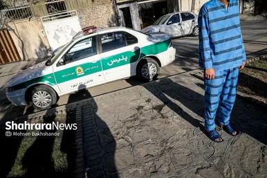 گزارش تصویری | بازسازی صحنه قتل در میدان معراج مشهد