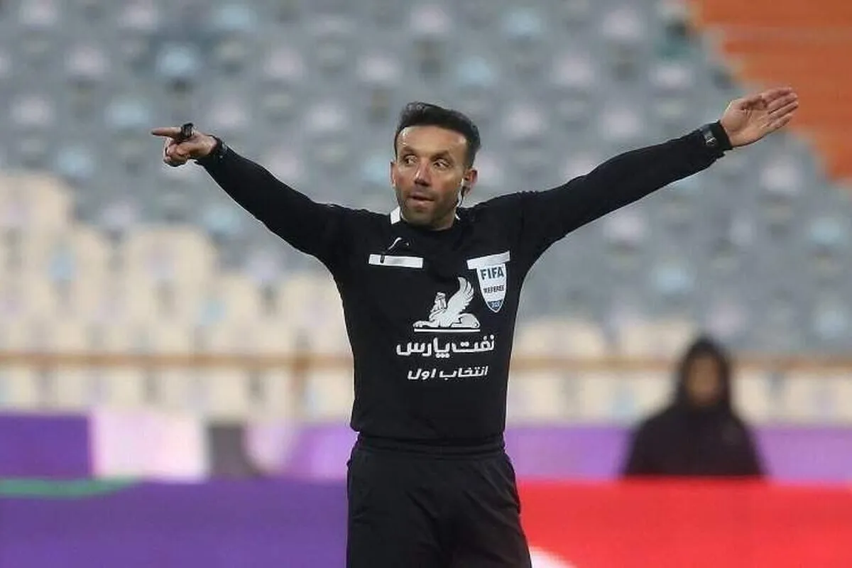 کاظمی، داور بازی تراکتور - پرسپولیس شد