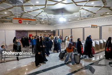 گزارش تصویری | آغاز مسافرگیری فاز یک خط۳ مترو مشهد