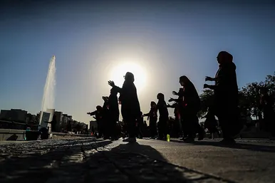 گزارش تصویری | همایش ورزش صبحگاهی در بوستان برکت مشهد
