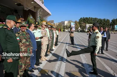 عکس | صبحگاه مشترک نیروهای مسلح استان خراسان رضوی
