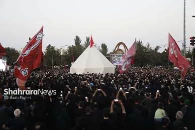 گزارش تصویری | مراسم خیمه سوزان عصر عاشورا در مشهد (۱۵ تیر ۱۴۰۴)