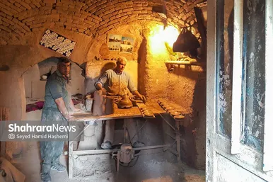 گزارش تصویری | کارگاه سفالگری
