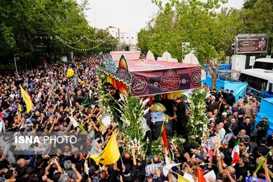 عکس‌هایی از مراسم تشییع پیکر شهید اسماعیل هنیه در تهران - ۱