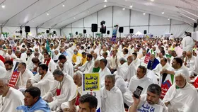 مراسم برائت از مشرکین برگزار شد | درخواست حجاج بیت الله الحرام بر تحریم رژیم صهیونیستی