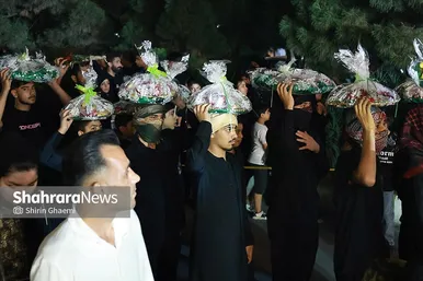 گزارش تصویری | عزاداری شب هشتم محرم در شهرک عرب‌ها ـ مشهد