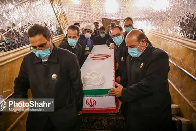 تشییع پیکر شهید حجت الاسلام دارایی در مشهد