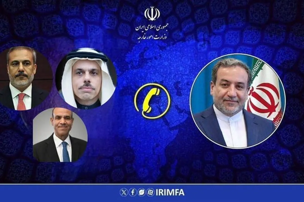 عراقچی با وزرای خارجه عربستان، مصر و ترکیه گفت‌و‌گو کرد (۱۳ بهمن ۱۴۰۴)
