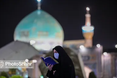 مراسم احیاء شب ۱۹ ماه مبارک رمضان در حرم مطهر رضوی